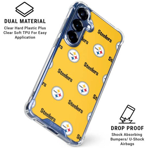 NFL Pittsburgh Steelers Blitz Series Galaxy S25 Clear Case