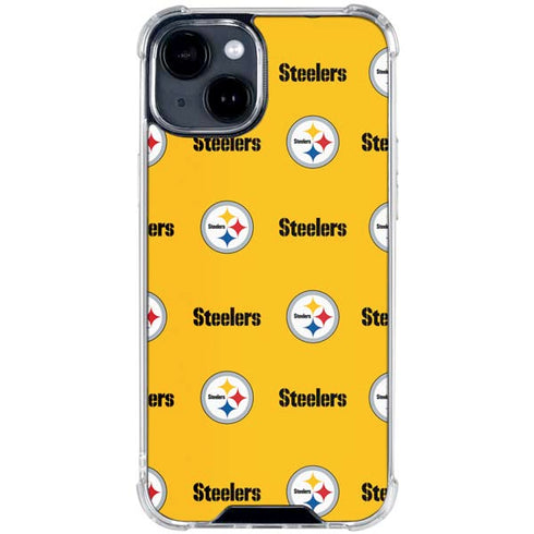 NFL Pittsburgh Steelers Blitz Series iPhone 15 Clear Case