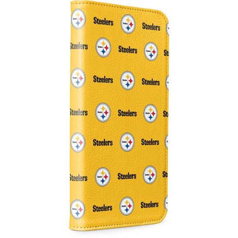 NFL Pittsburgh Steelers Blitz Series iPhone 15 Plus Folio Case