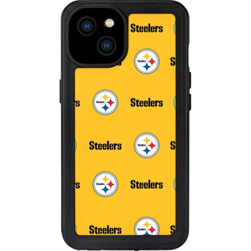 NFL Pittsburgh Steelers Blitz Series iPhone 15 Plus Waterproof Case