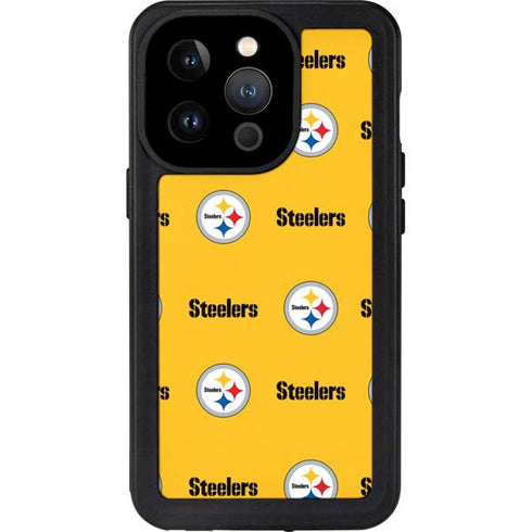 NFL Pittsburgh Steelers Blitz Series iPhone 15 Pro Waterproof Case