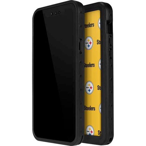 NFL Pittsburgh Steelers Blitz Series iPhone 15 Pro Waterproof Case