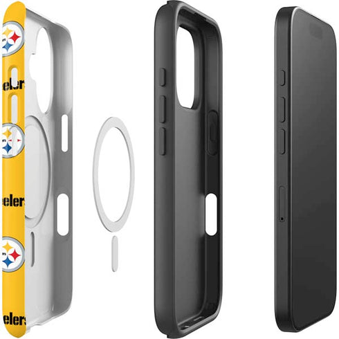 NFL Pittsburgh Steelers Blitz Series iPhone 16 Magsafe Impact Case