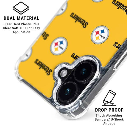 NFL Pittsburgh Steelers Blitz Series iPhone 16 Plus MagSafe Case
