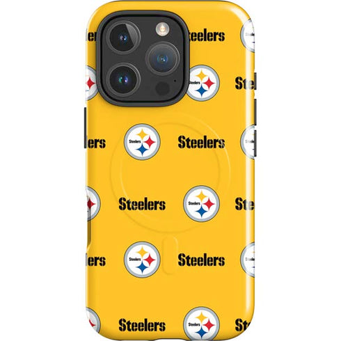 NFL Pittsburgh Steelers Blitz Series iPhone 16 Pro Magsafe Impact Case