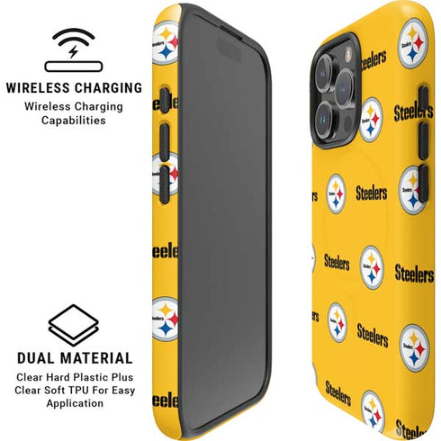 NFL Pittsburgh Steelers Blitz Series iPhone 16 Pro Magsafe Impact Case