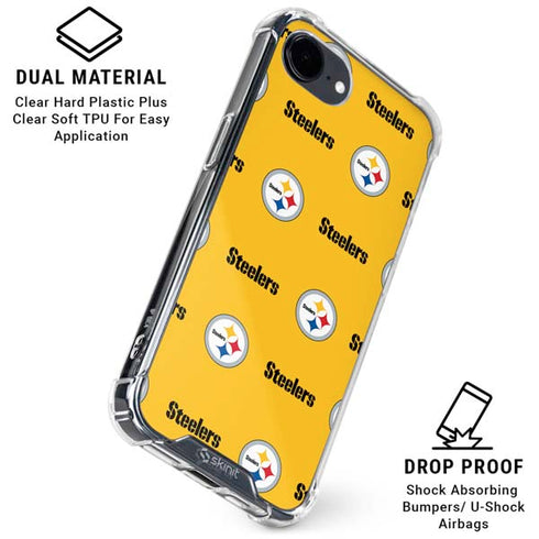 NFL Pittsburgh Steelers Blitz Series iPhone 16e Clear Case