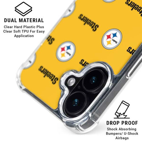 NFL Pittsburgh Steelers Blitz Series iPhone 17 Clear Case