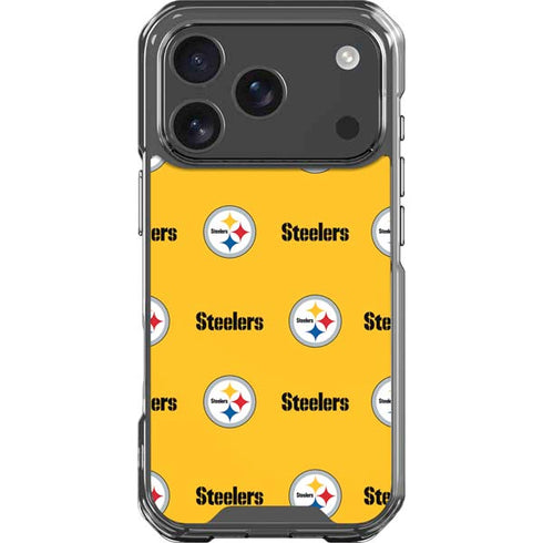 NFL Pittsburgh Steelers Blitz Series iPhone 18 Pro Clear Case