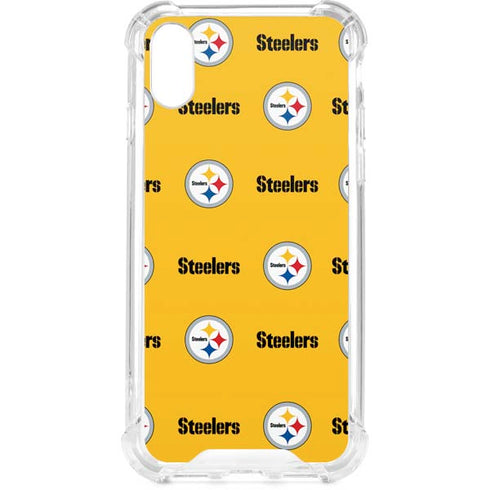 NFL Pittsburgh Steelers Blitz Series iPhone XS Clear Case