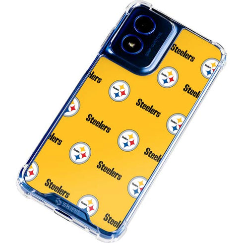NFL Pittsburgh Steelers Blitz Series Moto G 5G (2024) Clear Case