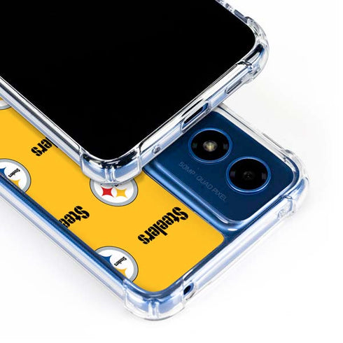 NFL Pittsburgh Steelers Blitz Series Moto G 5G (2024) Clear Case