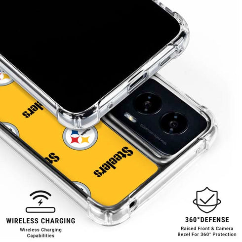 NFL Pittsburgh Steelers Blitz Series Moto G Power 5G (2024) Clear Case