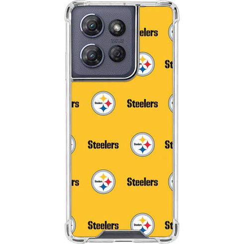 NFL Pittsburgh Steelers Blitz Series Moto G Power 5G (2025) Clear Case