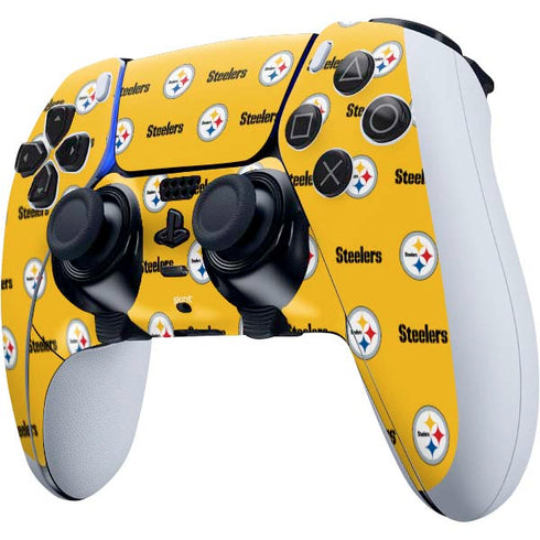 NFL Pittsburgh Steelers Blitz Series PS5 DualSense Edge Pro Controller Skin
