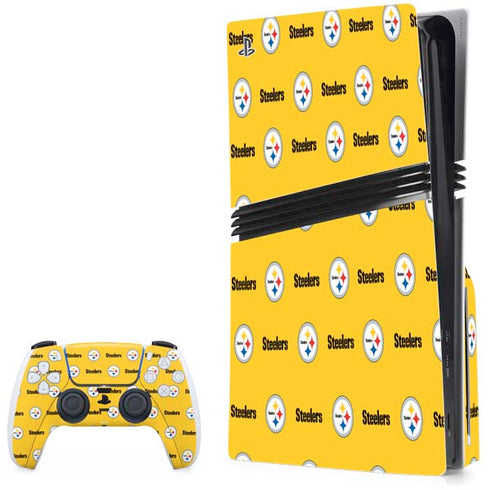 NFL Pittsburgh Steelers Blitz Series PS5 Pro Disk Bundle Skin