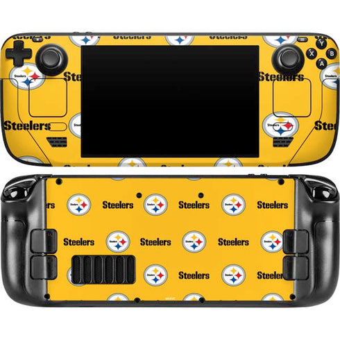 NFL Pittsburgh Steelers Blitz Series Steam Deck Handheld Gaming Computer OLED Skin