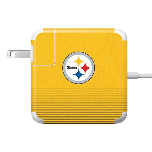 NFL Pittsburgh Steelers Breakaway 85W Power Adapter (15 and 17 inch MacBook Pro Charger) Skin