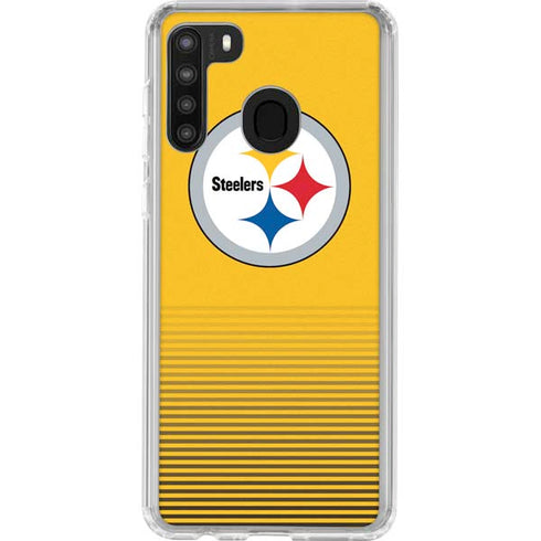 NFL Pittsburgh Steelers Breakaway Galaxy A21 Clear Case