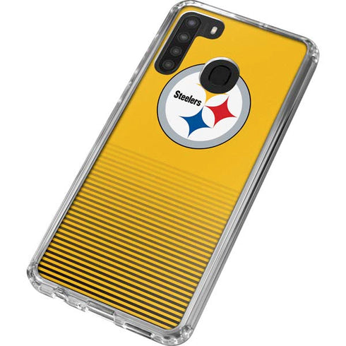 NFL Pittsburgh Steelers Breakaway Galaxy A21 Clear Case