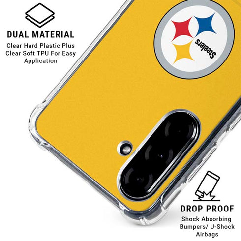 NFL Pittsburgh Steelers Breakaway Galaxy A36 5G Clear Case