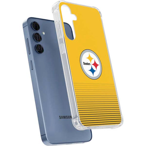 NFL Pittsburgh Steelers Breakaway Galaxy A55 5G Clear Case