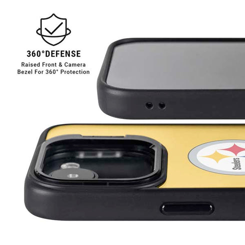 NFL Pittsburgh Steelers Breakaway iPhone 16e Kickstand Case