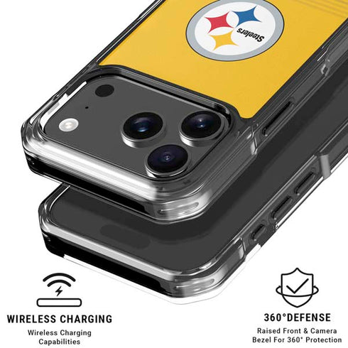 NFL Pittsburgh Steelers Breakaway iPhone 18 Pro Clear Case