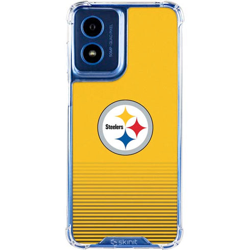 NFL Pittsburgh Steelers Breakaway Moto G 5G (2024) Clear Case