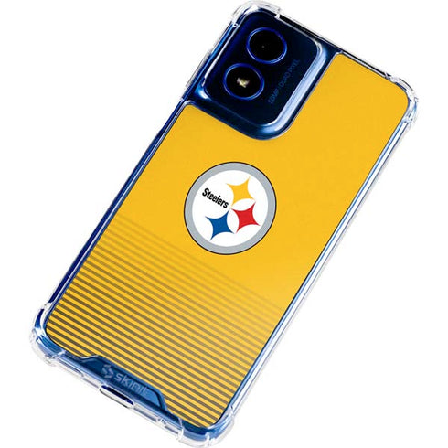 NFL Pittsburgh Steelers Breakaway Moto G 5G (2024) Clear Case