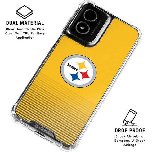 NFL Pittsburgh Steelers Breakaway Moto G Power 5G (2024) Clear Case