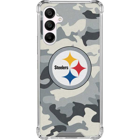 NFL Pittsburgh Steelers Camo Galaxy A16 5G Clear Case