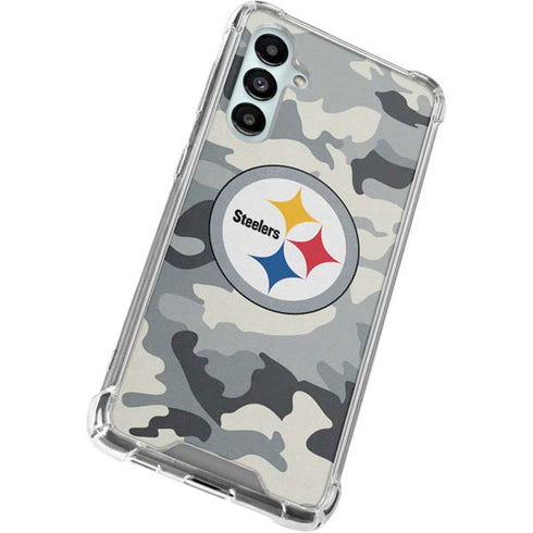 NFL Pittsburgh Steelers Camo Galaxy A16 5G Clear Case
