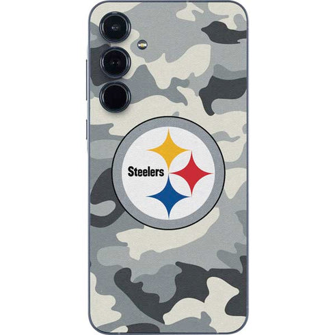 NFL Pittsburgh Steelers Camo Galaxy A35 5G Skin