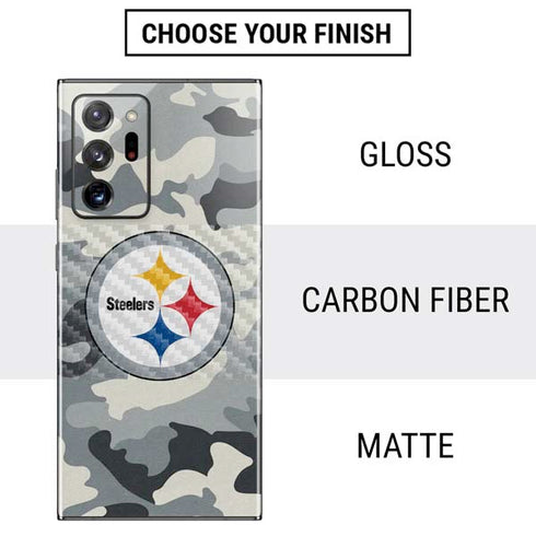 NFL Pittsburgh Steelers Camo Galaxy Note20 Ultra 5G Skin