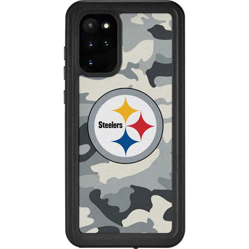 NFL Pittsburgh Steelers Camo Galaxy S20 Plus Waterproof Case