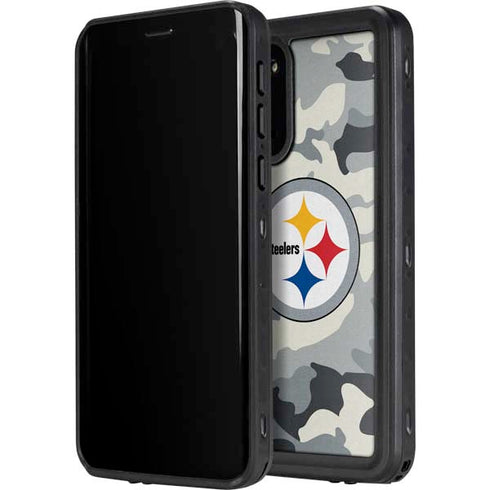 NFL Pittsburgh Steelers Camo Galaxy S20 Plus Waterproof Case