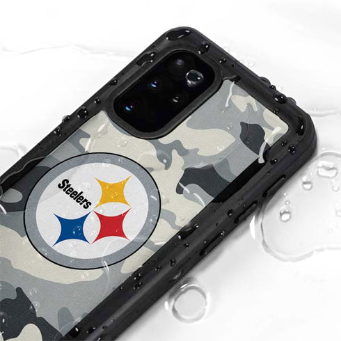 NFL Pittsburgh Steelers Camo Galaxy S20 Plus Waterproof Case