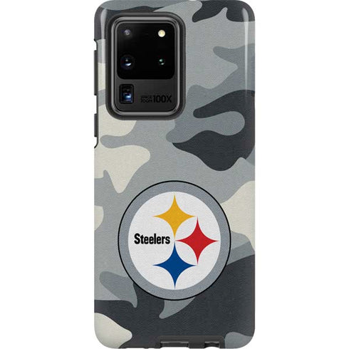 NFL Pittsburgh Steelers Camo Galaxy S20 Ultra 5G Pro Case