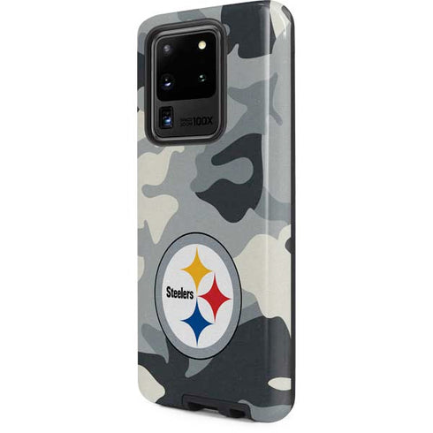 NFL Pittsburgh Steelers Camo Galaxy S20 Ultra 5G Pro Case