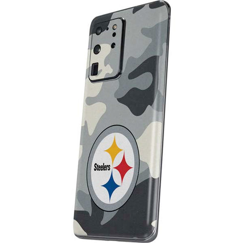 NFL Pittsburgh Steelers Camo Galaxy S20 Ultra 5G Skin