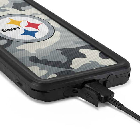 NFL Pittsburgh Steelers Camo Galaxy S20 Waterproof Case