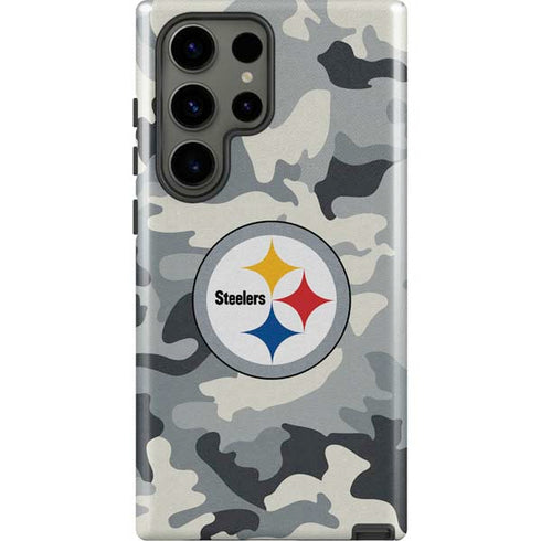 NFL Pittsburgh Steelers Camo Galaxy S23 Ultra Pro Case
