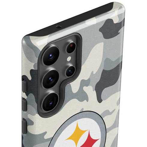 NFL Pittsburgh Steelers Camo Galaxy S23 Ultra Pro Case