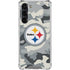 NFL Pittsburgh Steelers Camo Galaxy S24 FE Clear Case