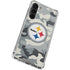 NFL Pittsburgh Steelers Camo Galaxy S24 FE Clear Case