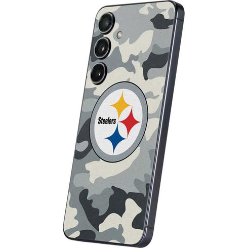 NFL Pittsburgh Steelers Camo Galaxy S25 Skin