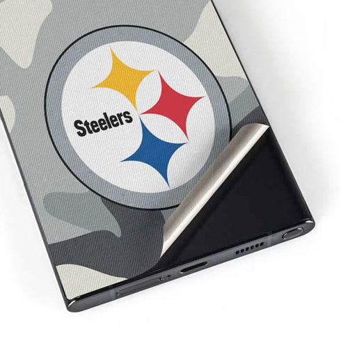 NFL Pittsburgh Steelers Camo Galaxy S24 Ultra Skin