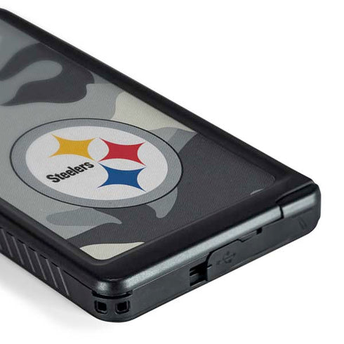 NFL Pittsburgh Steelers Camo Galaxy S24 Ultra Waterproof Case