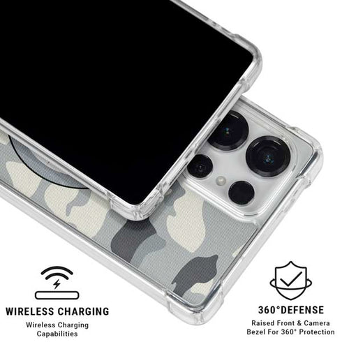 NFL Pittsburgh Steelers Camo Galaxy S25 Ultra Clear Case